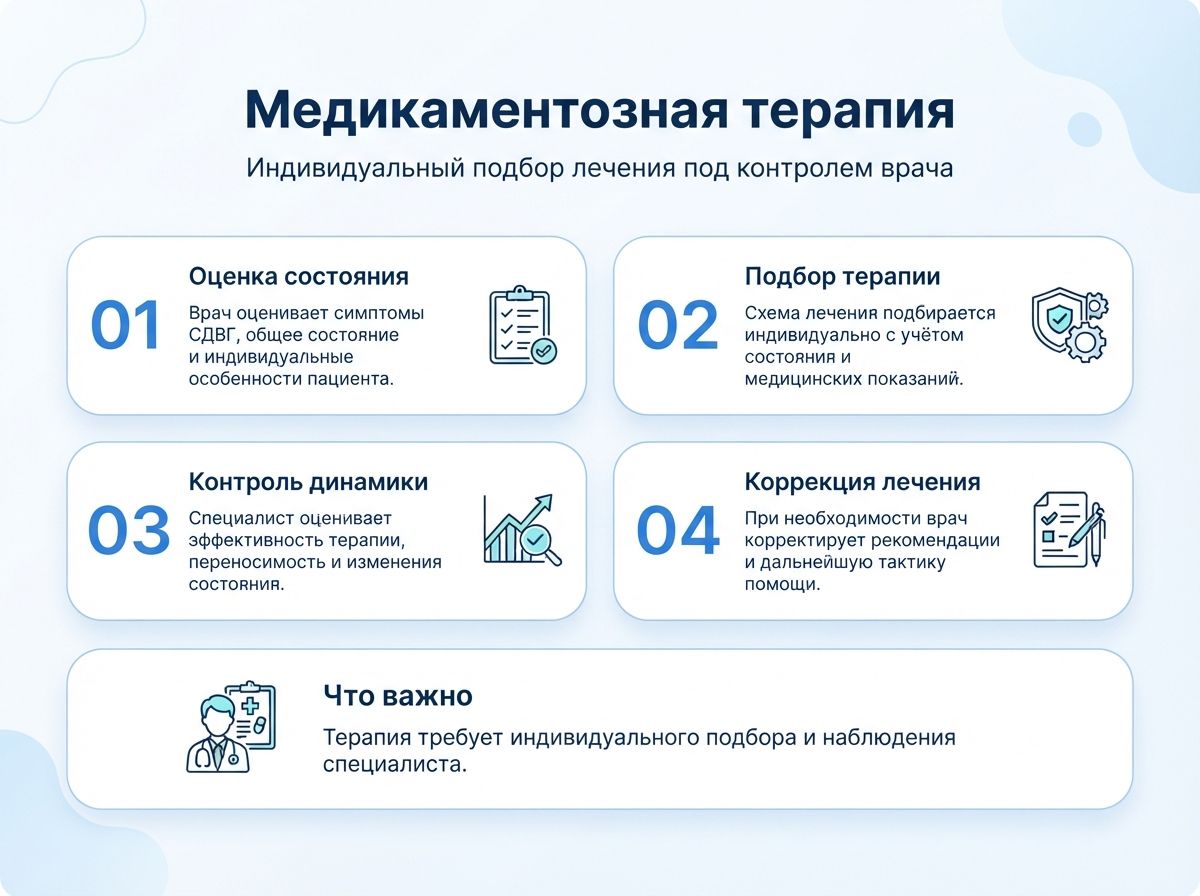Лечение СДВГ в Тутаеве у детей и взрослыхинфографика